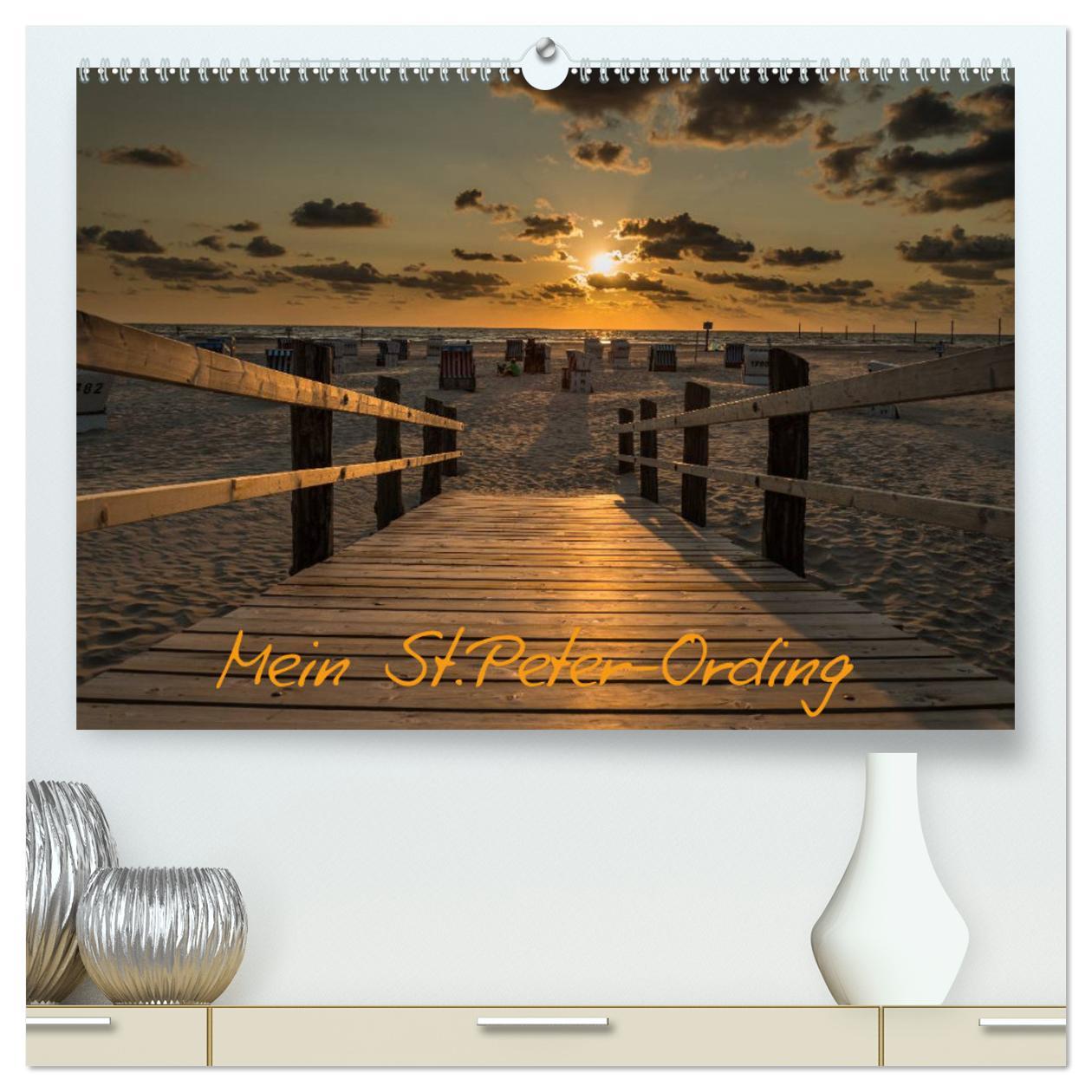 Mein St.Peter-Ording (hochwertiger Premium Wandkalender 2025 DIN A2 quer), Kunstdruck in Hochglanz