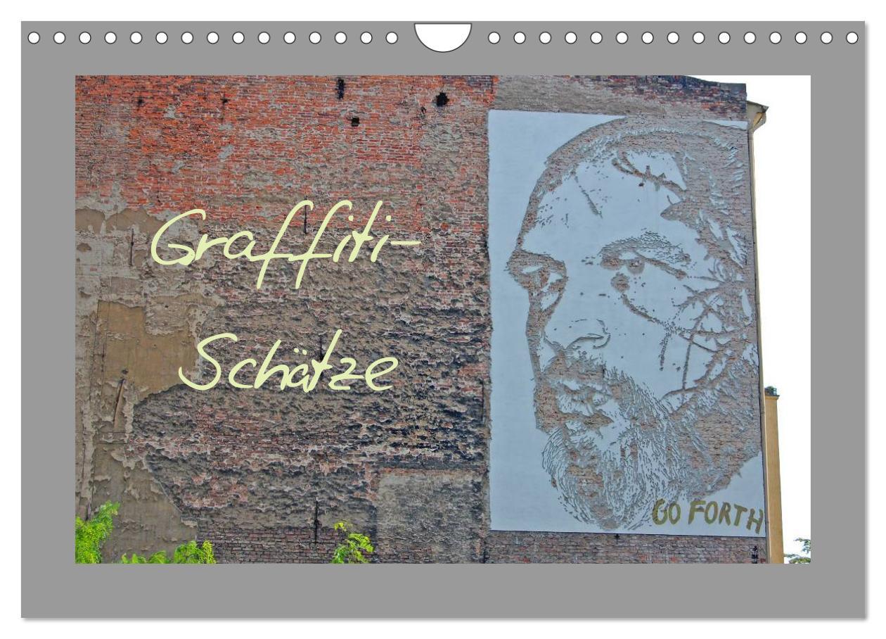 Graffiti-Schätze (Wandkalender 2025 DIN A4 quer), CALVENDO Monatskalender