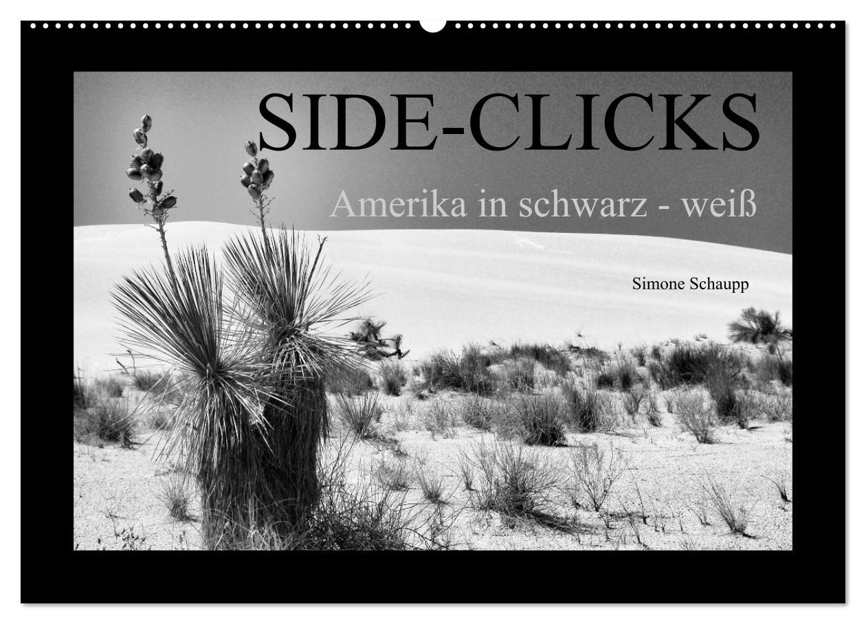 Side-Clicks Amerika in schwarz-weiß (Wandkalender 2025 DIN A2 quer), CALVENDO Monatskalender