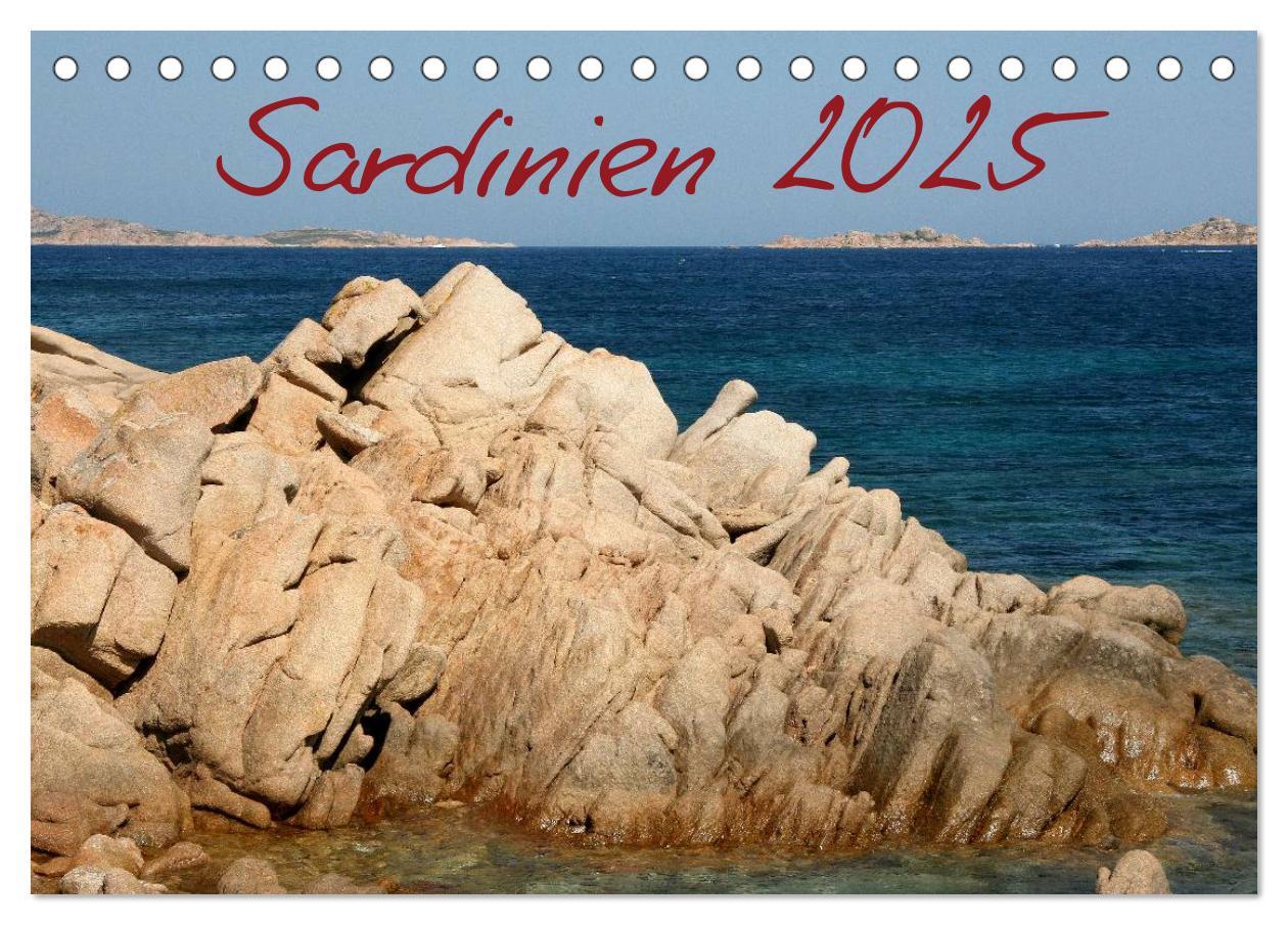 Sardinien 2025 (Tischkalender 2025 DIN A5 quer), CALVENDO Monatskalender