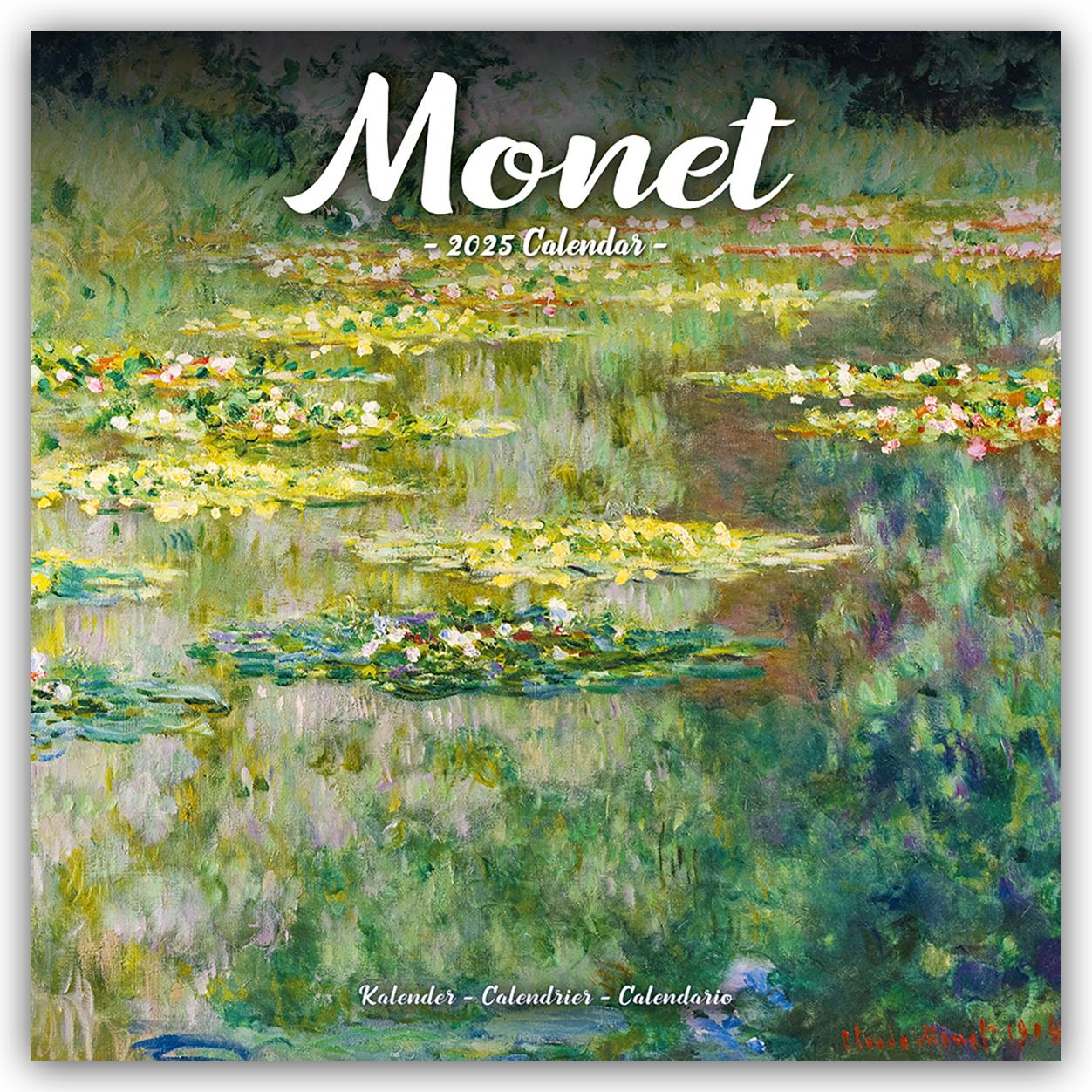 Claude Monet 2025 - 16-Monatskalender