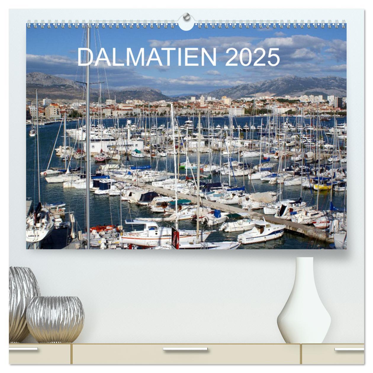 Dalmatien 2025 (hochwertiger Premium Wandkalender 2025 DIN A2 quer), Kunstdruck in Hochglanz