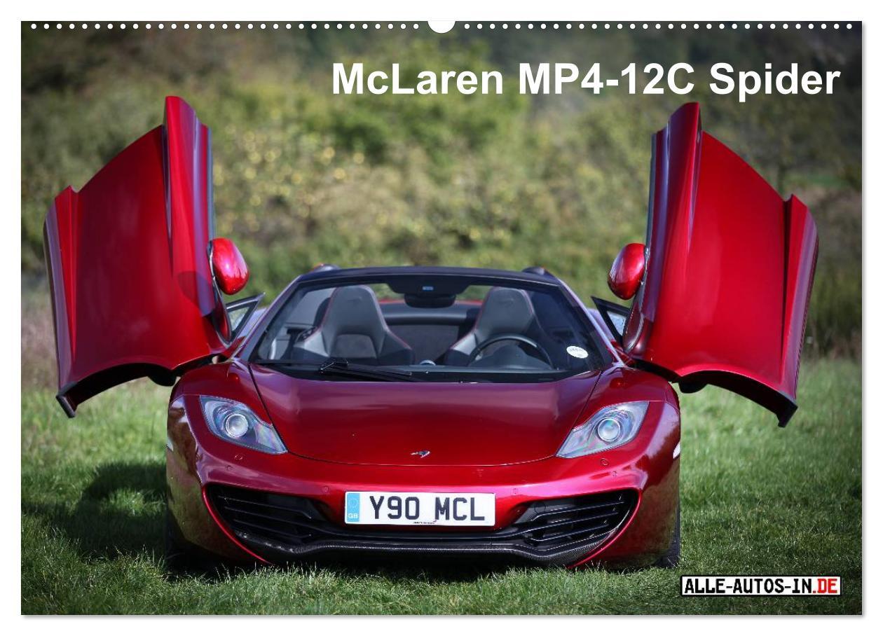 McLaren MP4-12C Spider (Wandkalender 2025 DIN A2 quer), CALVENDO Monatskalender