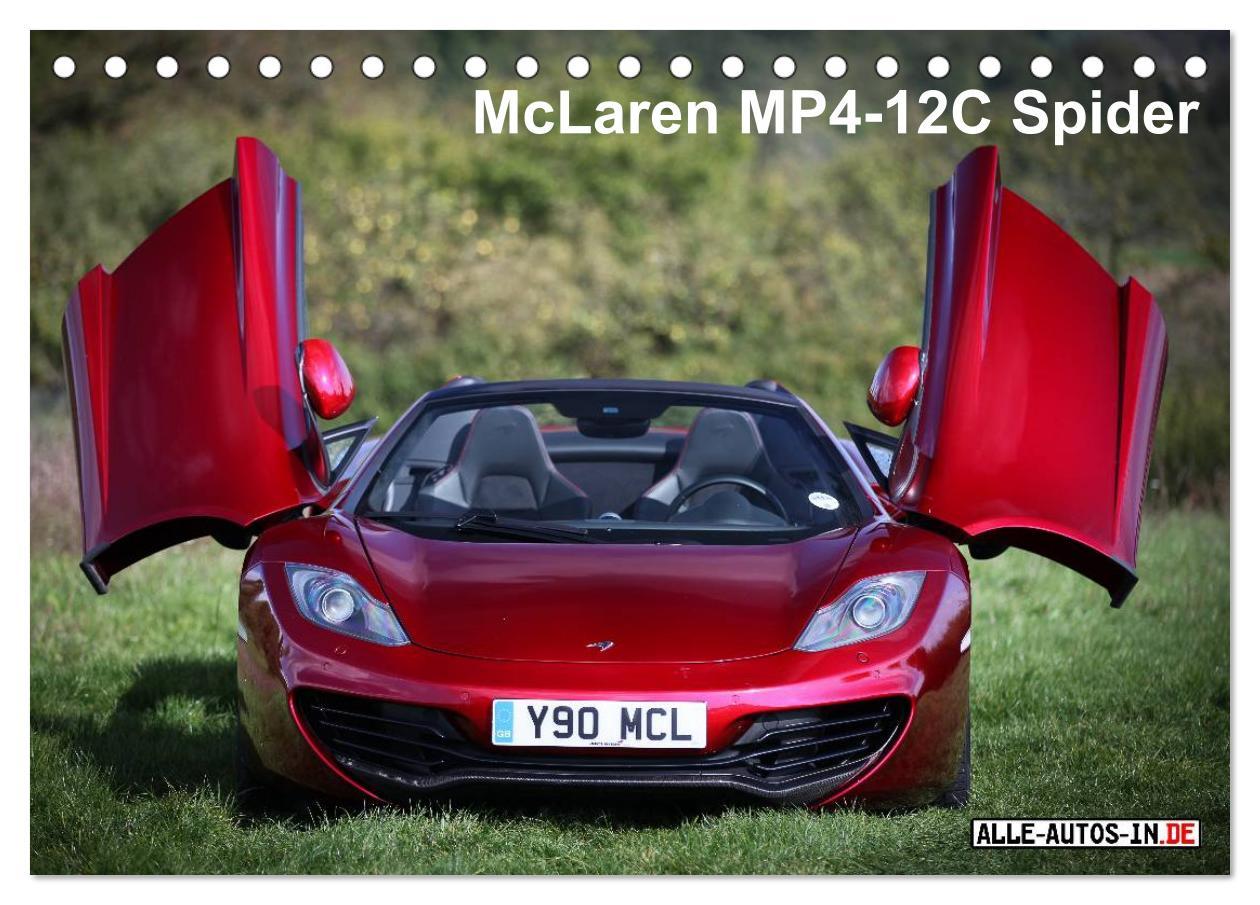 McLaren MP4-12C Spider (Tischkalender 2025 DIN A5 quer), CALVENDO Monatskalender