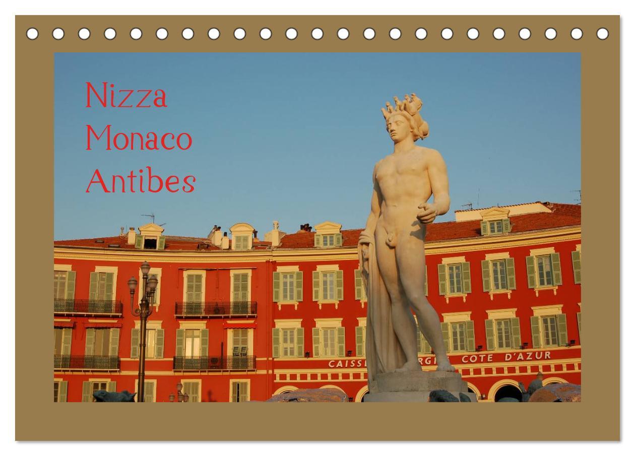 Nizza, Monaco, Antibes (Tischkalender 2025 DIN A5 quer), CALVENDO Monatskalender