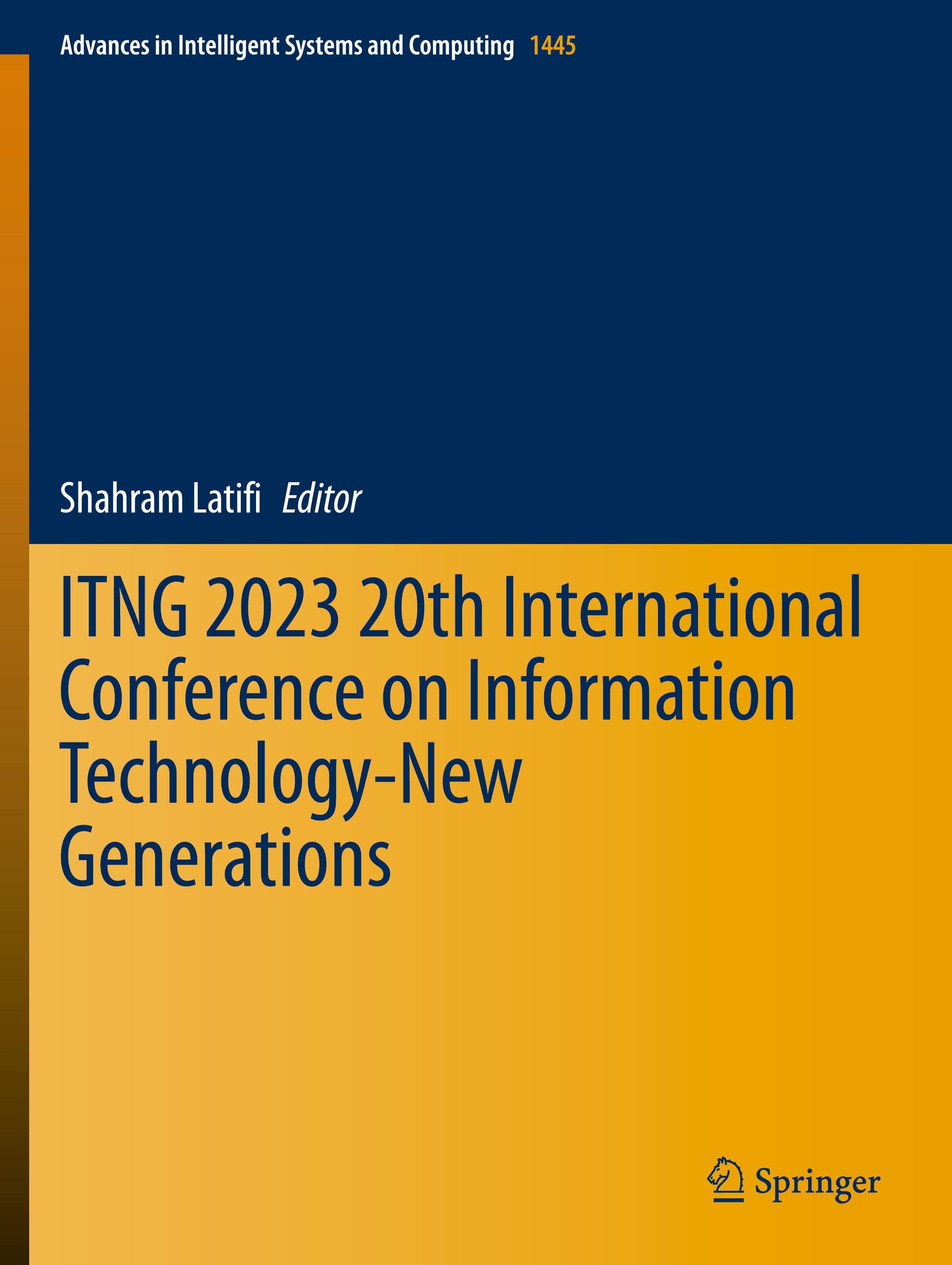 ITNG 2023 20th International Conference on Information Technology-New Generations