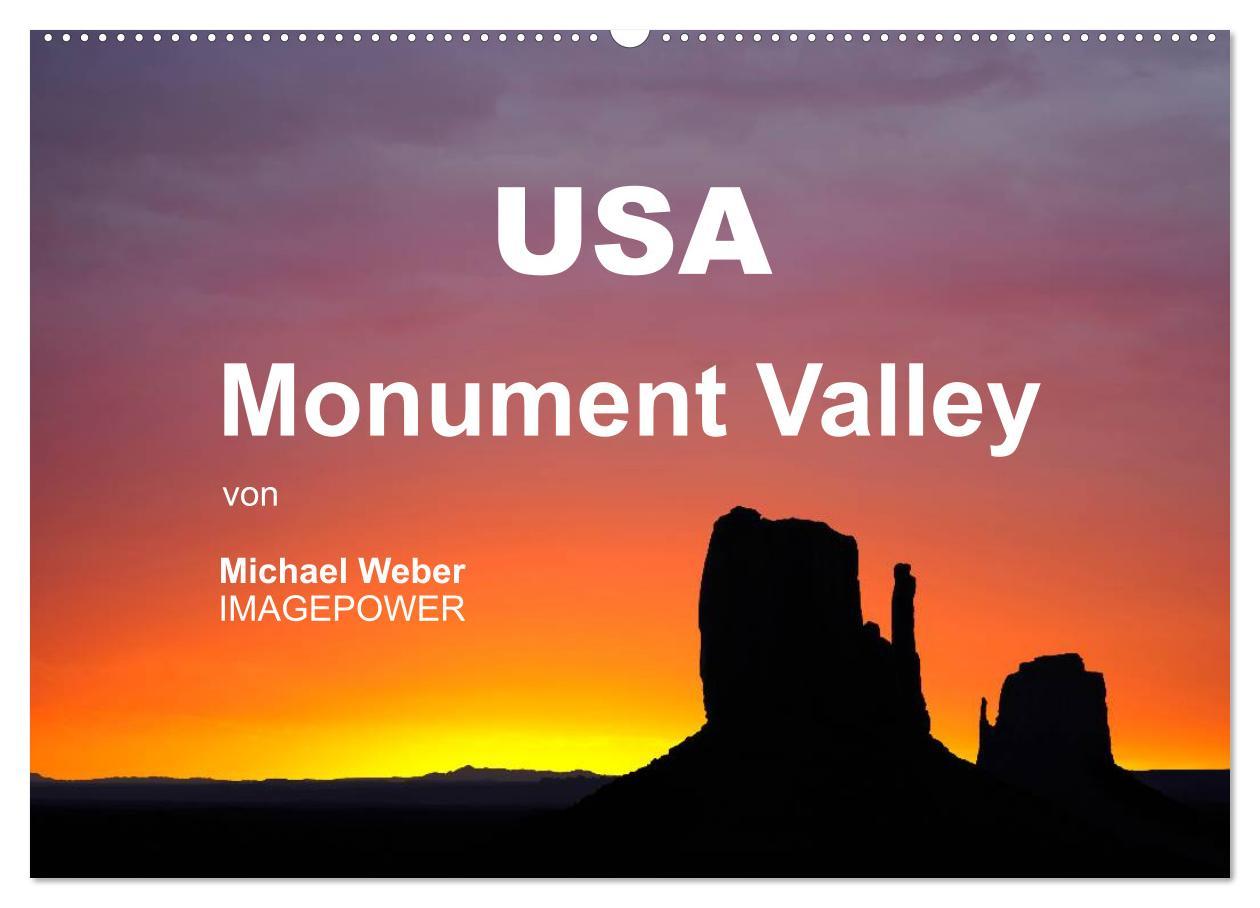 USA - Monument Valley (Wandkalender 2025 DIN A2 quer), CALVENDO Monatskalender