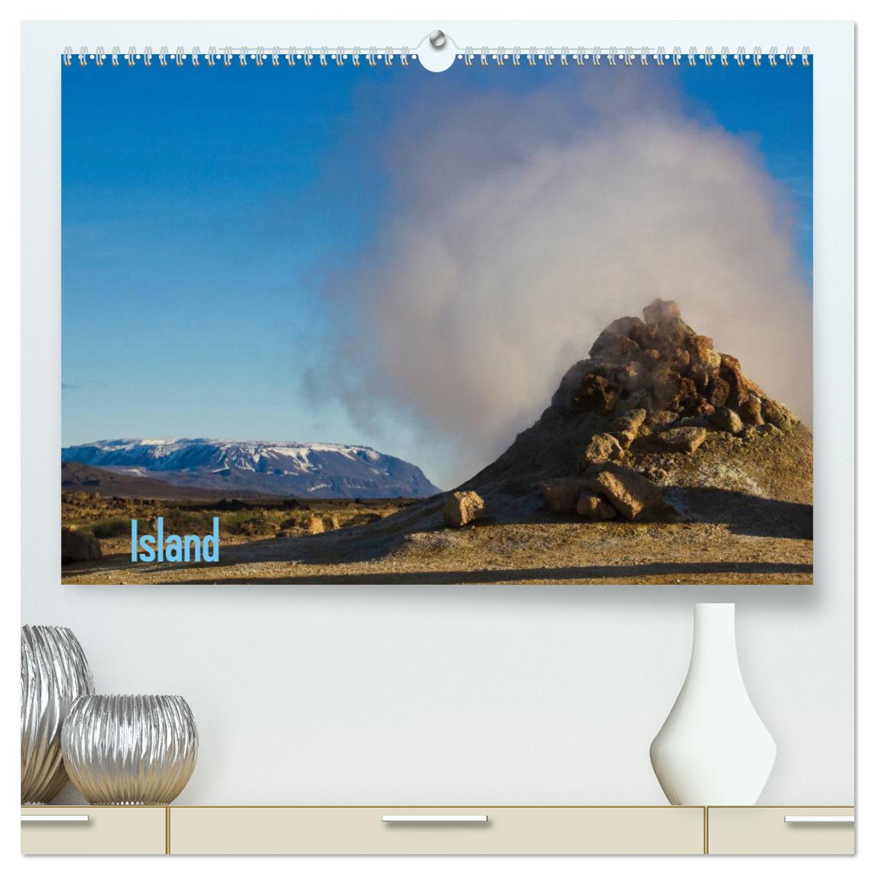 Island (hochwertiger Premium Wandkalender 2025 DIN A2 quer), Kunstdruck in Hochglanz