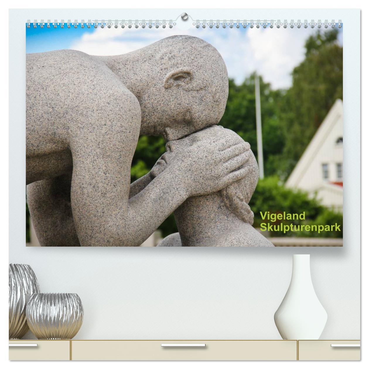 Vigeland (hochwertiger Premium Wandkalender 2025 DIN A2 quer), Kunstdruck in Hochglanz