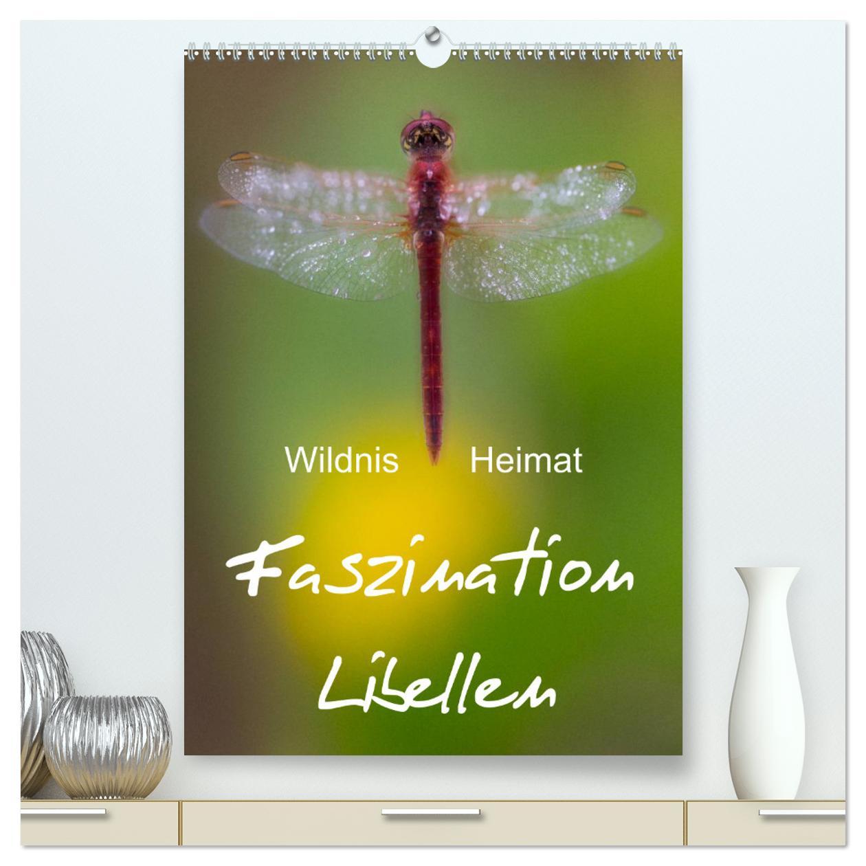 Faszination Libellen - Wildnis Heimat (hochwertiger Premium Wandkalender 2025 DIN A2 hoch), Kunstdruck in Hochglanz