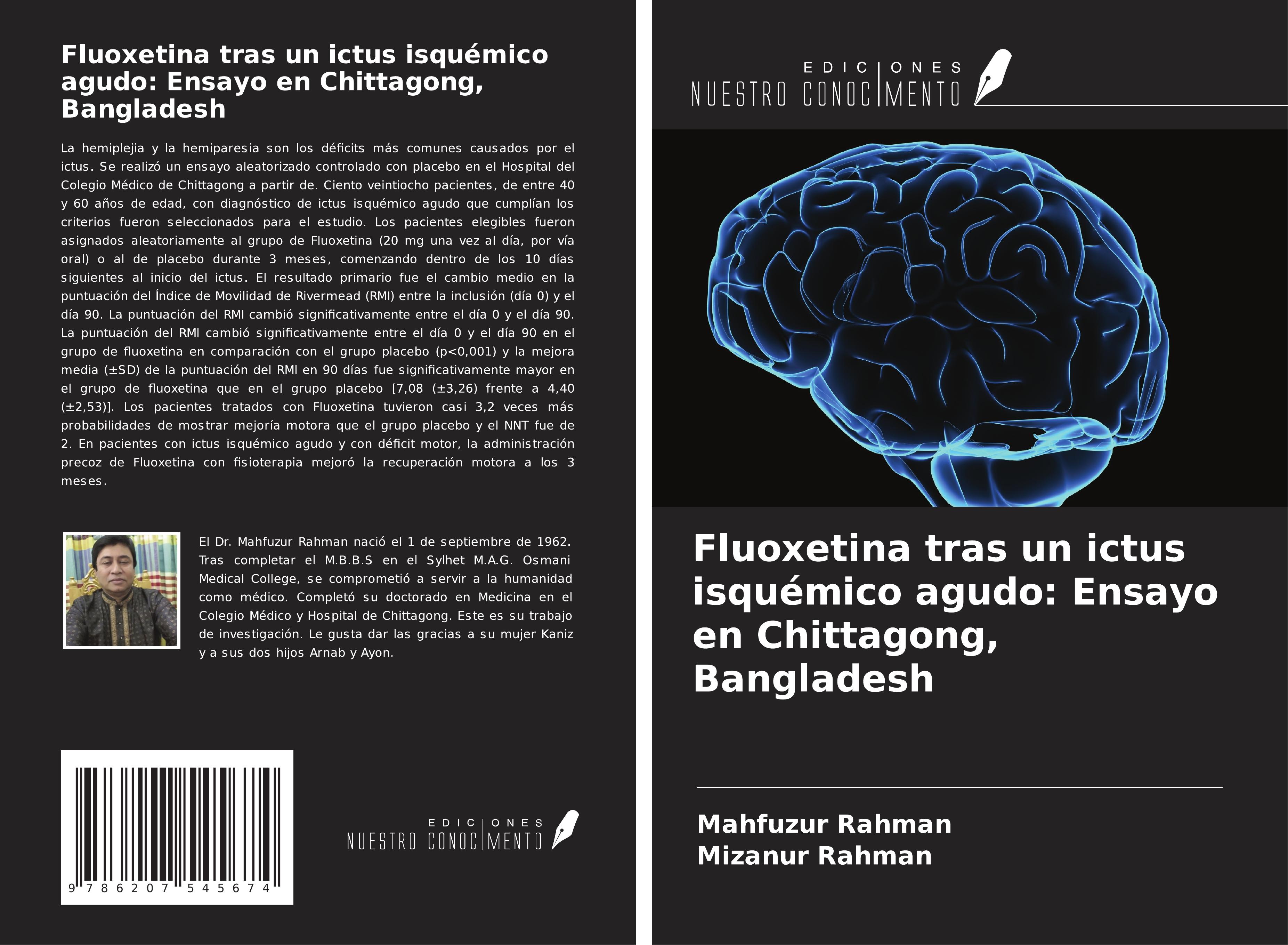 Fluoxetina tras un ictus isquémico agudo: Ensayo en Chittagong, Bangladesh