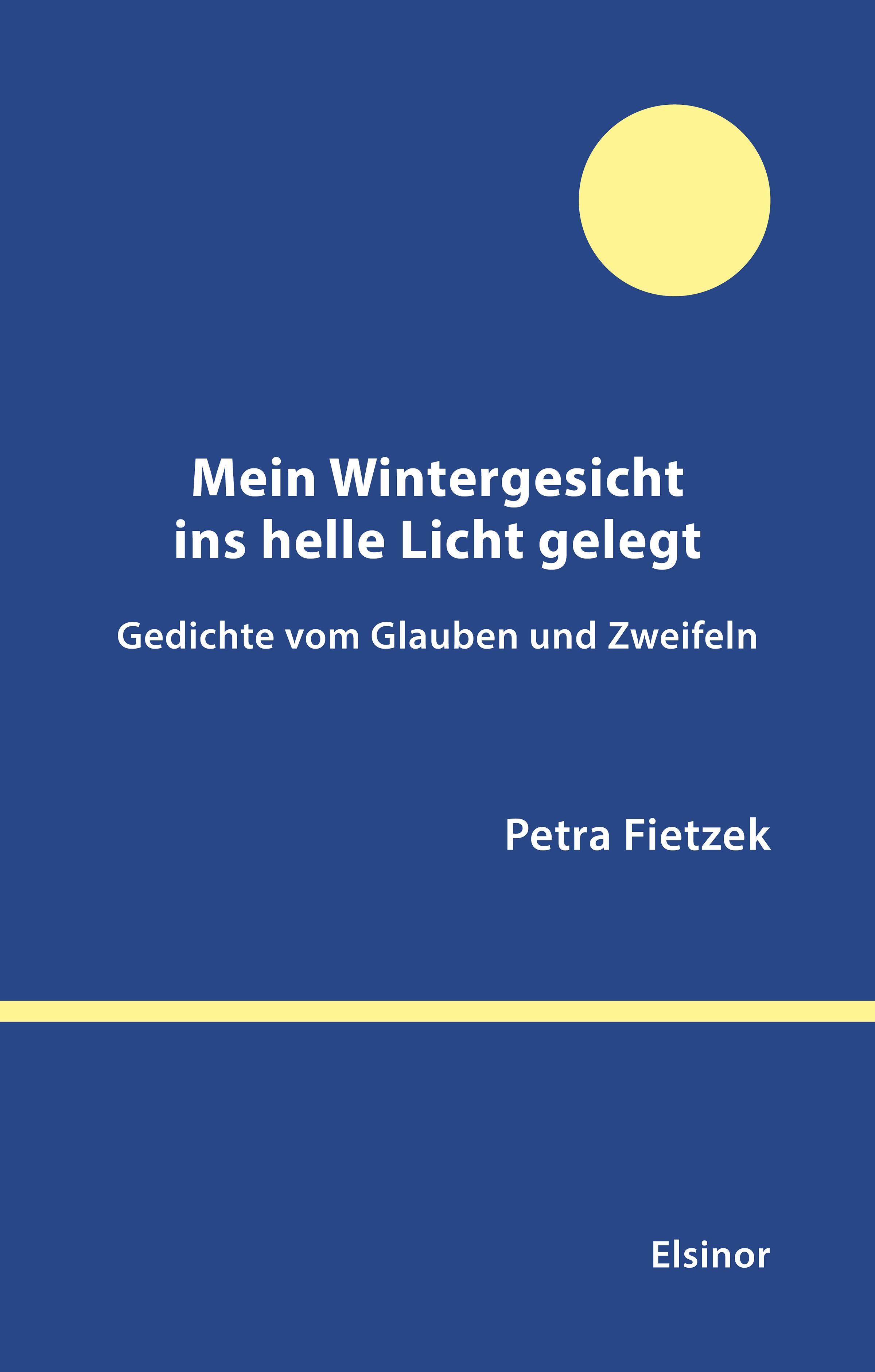 Mein Wintergesicht ins helle Licht gelegt