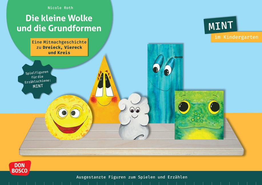 Die kleine Wolke und die Grundformen. Erzählschienen-Figurenset