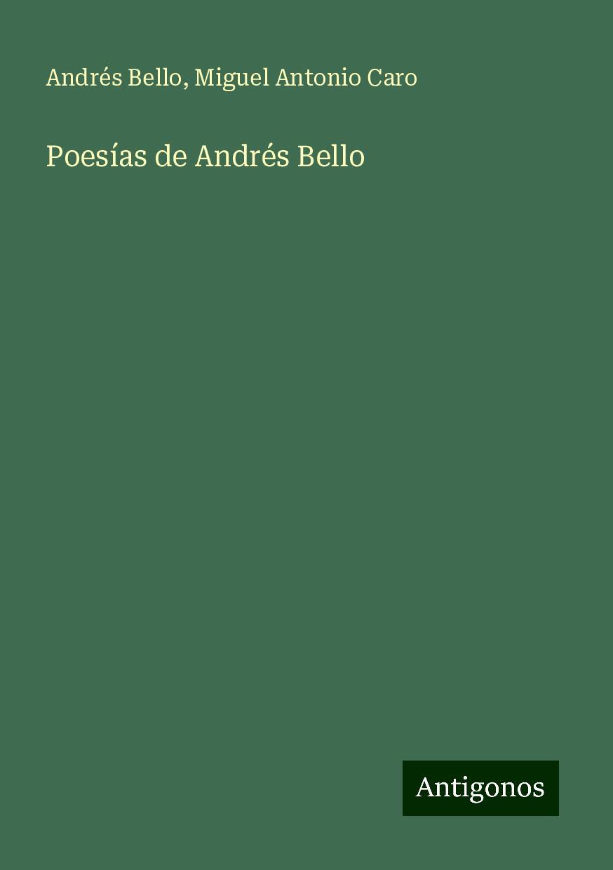 Poesías de Andrés Bello