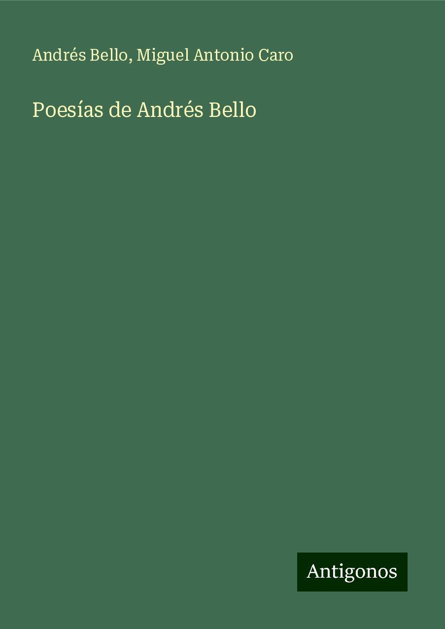 Poesías de Andrés Bello