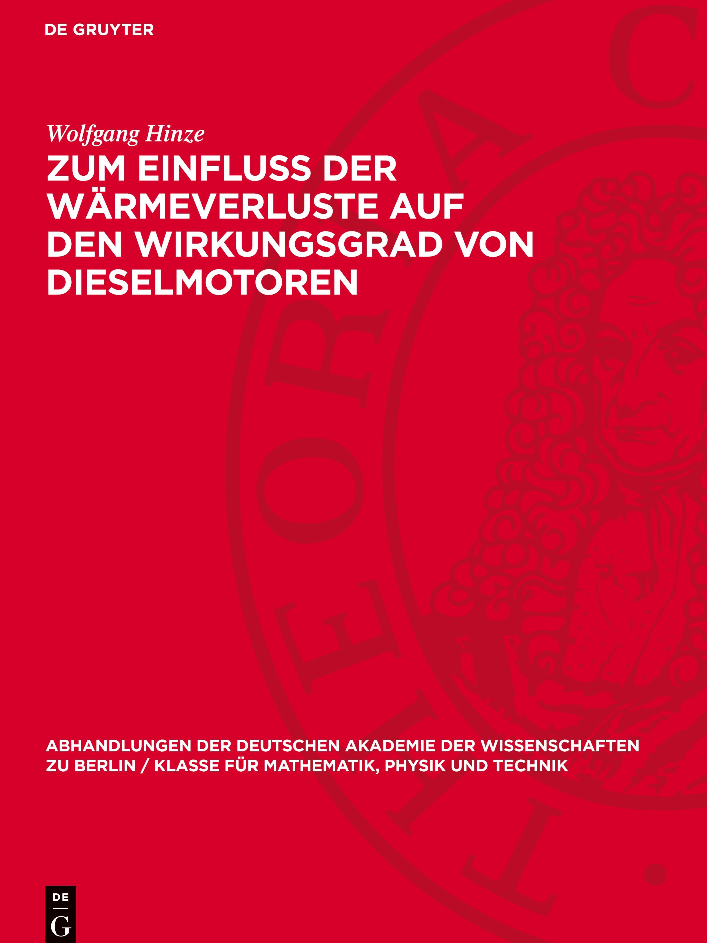 Zum Einfluss der Wärmeverluste auf den Wirkungsgrad von Dieselmotoren