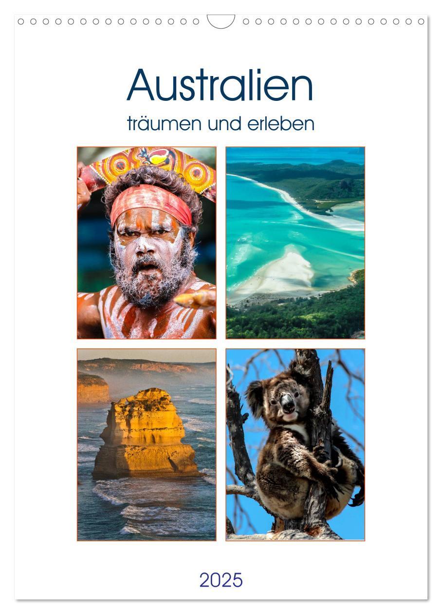 Australien träumen und erleben (Wandkalender 2025 DIN A3 hoch), CALVENDO Monatskalender