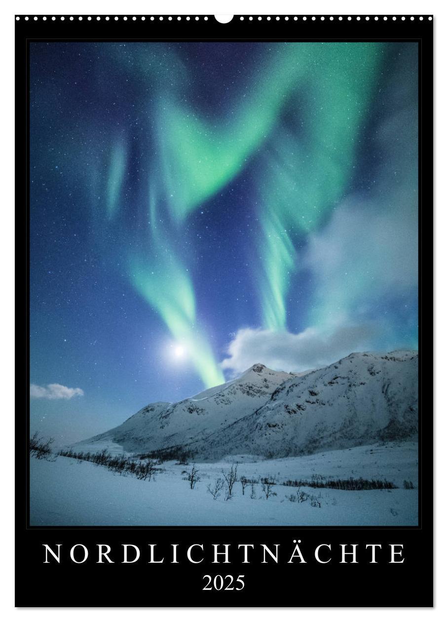 Nordlichtnächte (Wandkalender 2025 DIN A2 hoch), CALVENDO Monatskalender