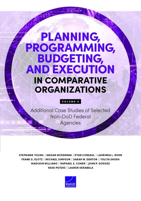 Planning, Programming, Budgeting, and Execution in Comparative Organizations