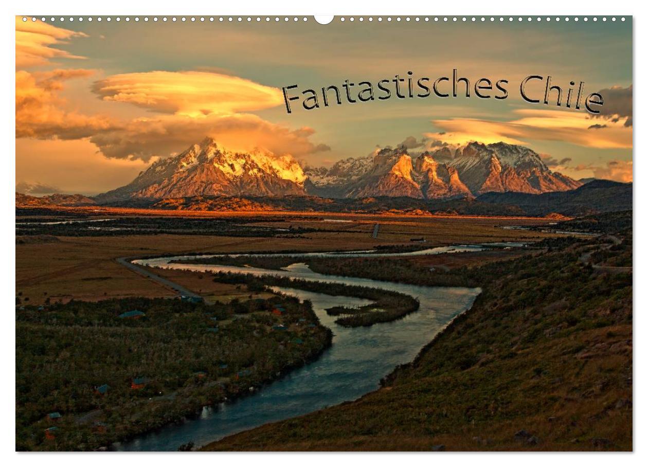 Fantastisches Chile (Wandkalender 2025 DIN A2 quer), CALVENDO Monatskalender