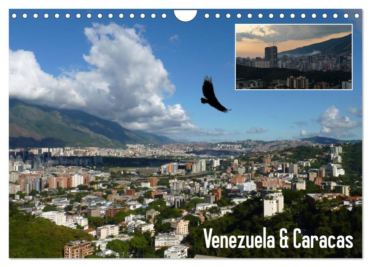 Venezuela & Caracas (Wandkalender 2025 DIN A4 quer), CALVENDO Monatskalender