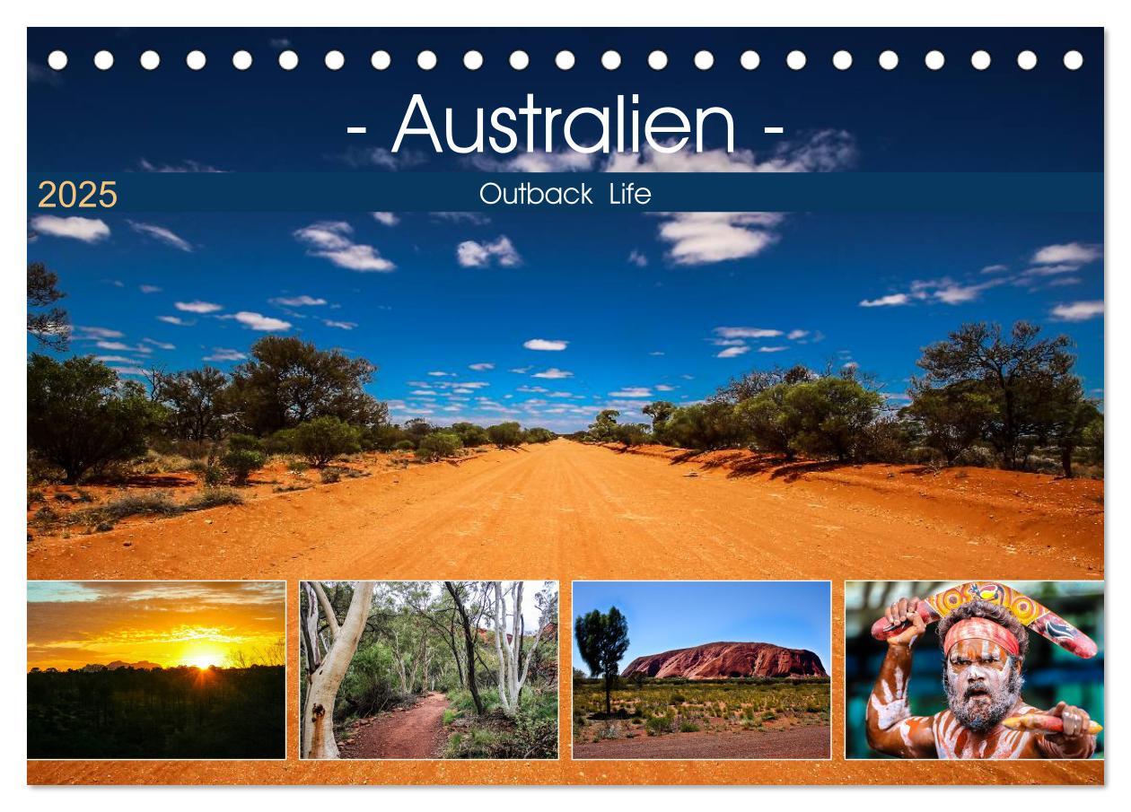 Outback Life - Australien (Tischkalender 2025 DIN A5 quer), CALVENDO Monatskalender