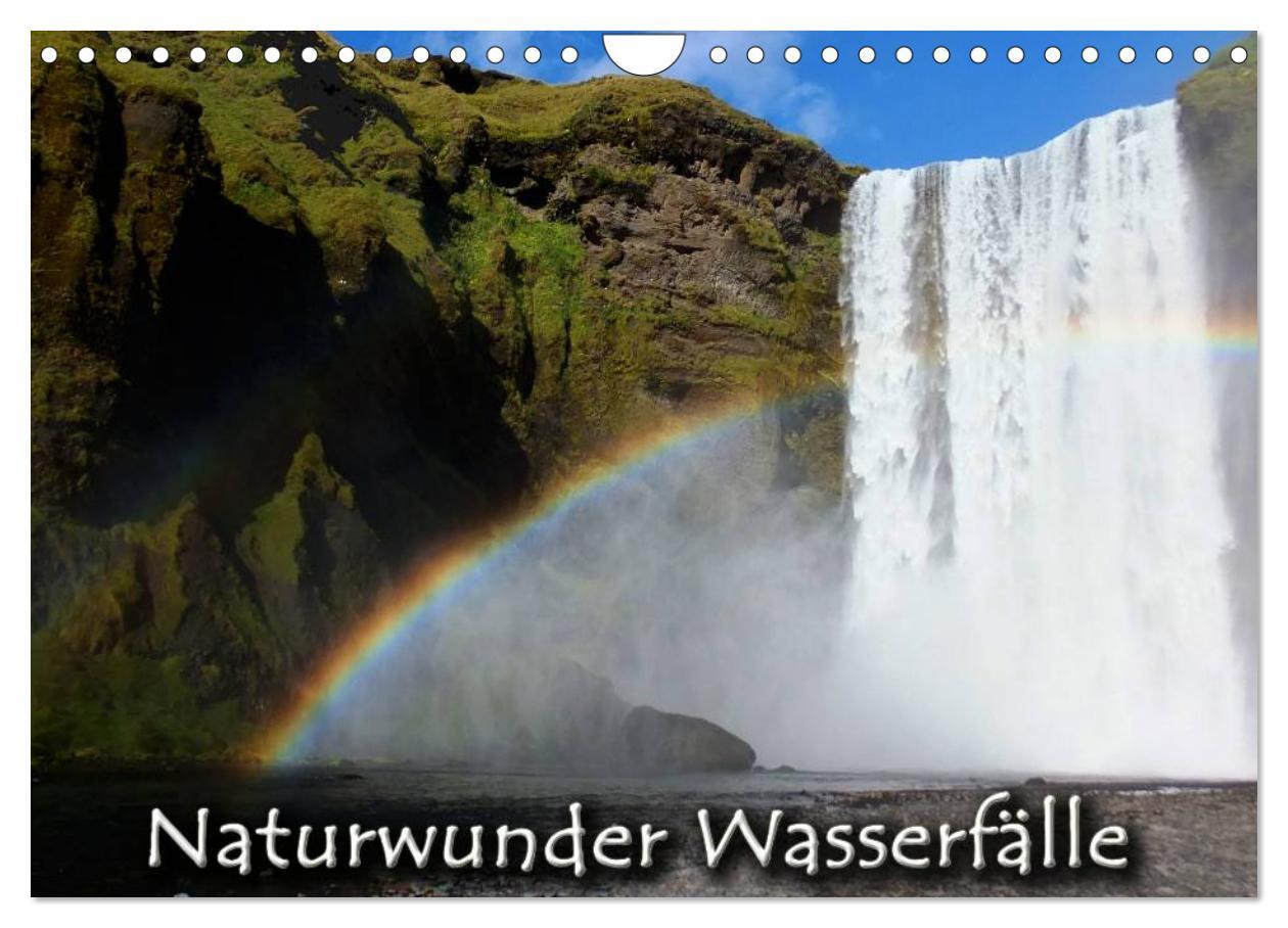 Naturwunder Wasserfälle (Wandkalender 2025 DIN A4 quer), CALVENDO Monatskalender