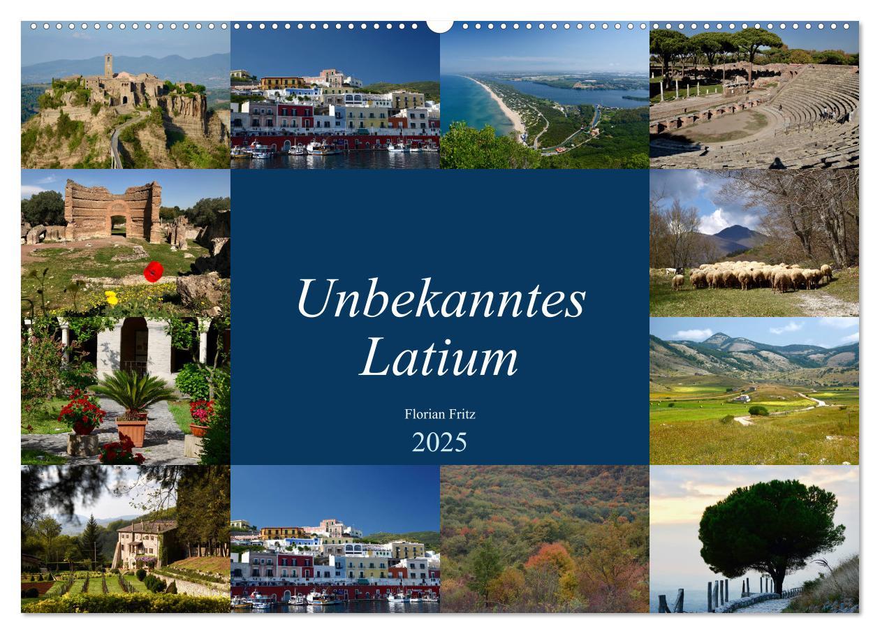 Unbekanntes Latium (Wandkalender 2025 DIN A2 quer), CALVENDO Monatskalender