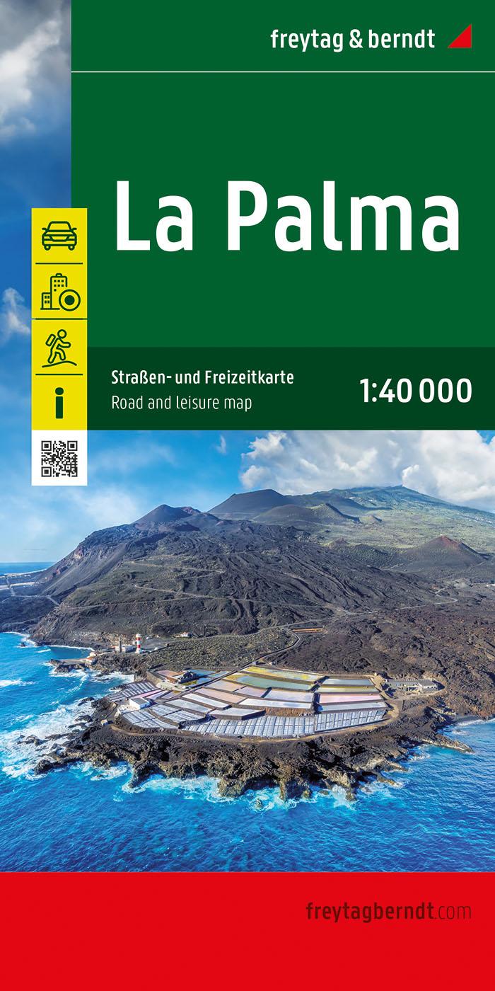 La Palma, Straßen- und Freizeitkarte 1:40.000