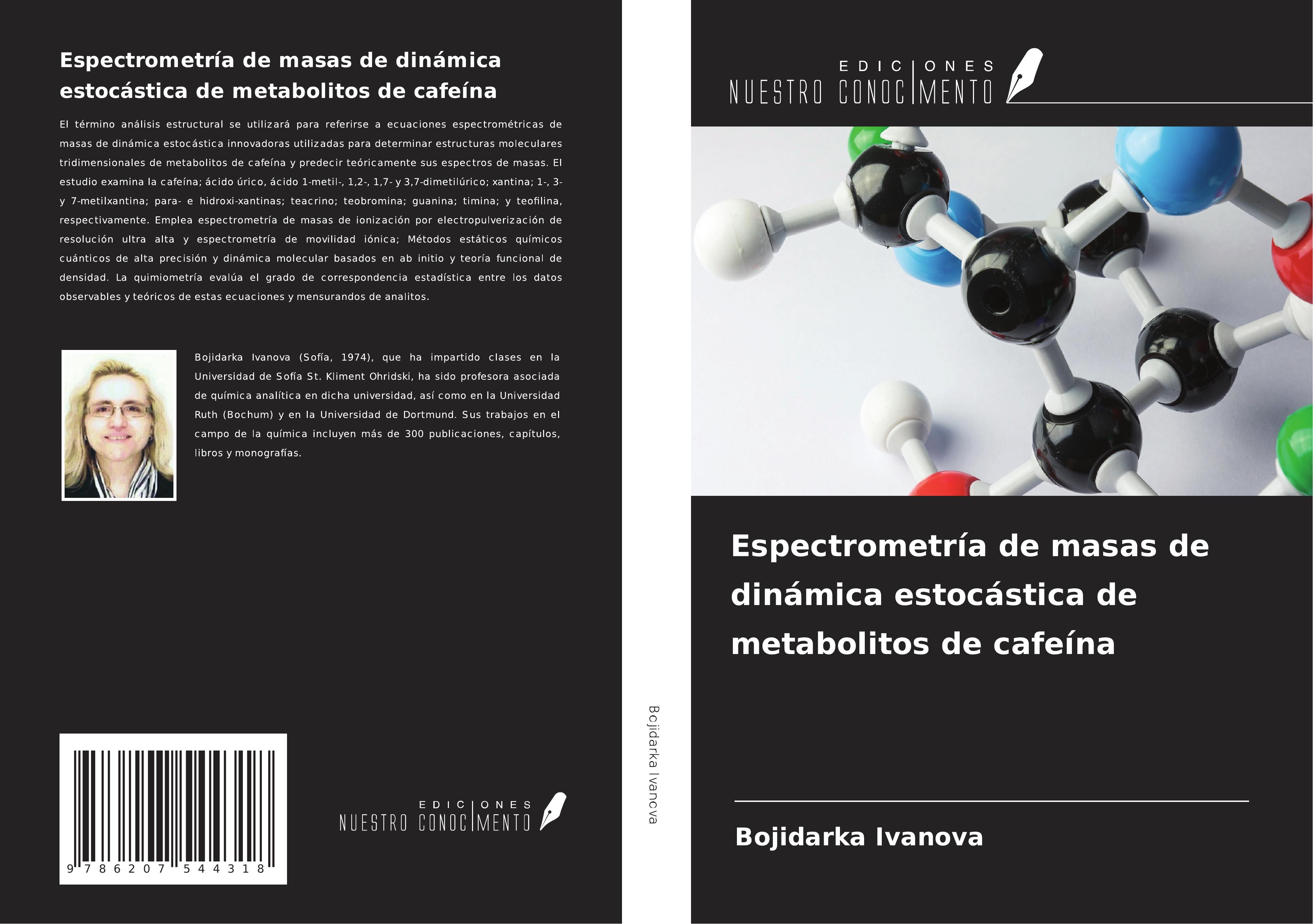 Espectrometría de masas de dinámica estocástica de metabolitos de cafeína