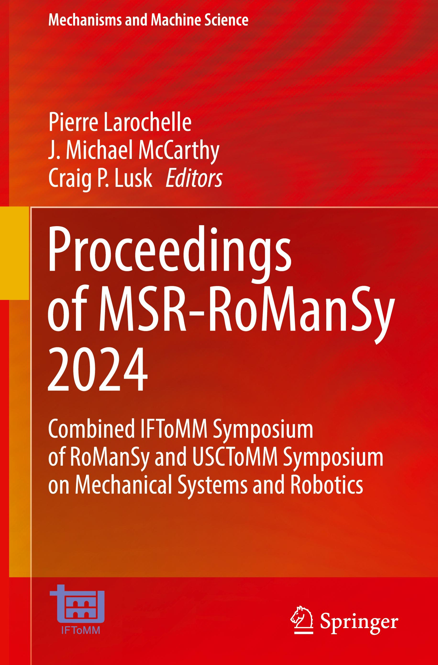 Proceedings of MSR-RoManSy 2024