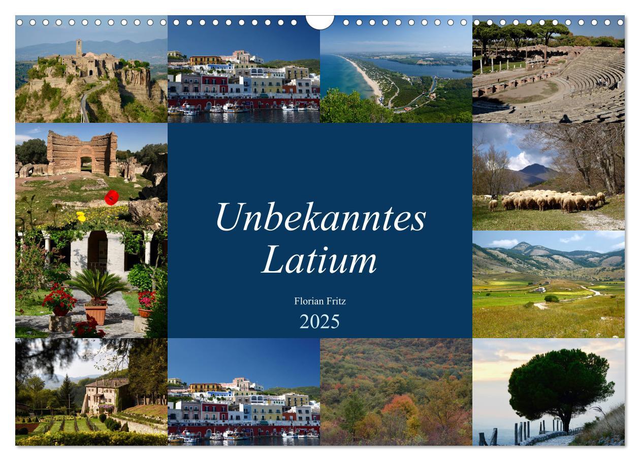 Unbekanntes Latium (Wandkalender 2025 DIN A3 quer), CALVENDO Monatskalender