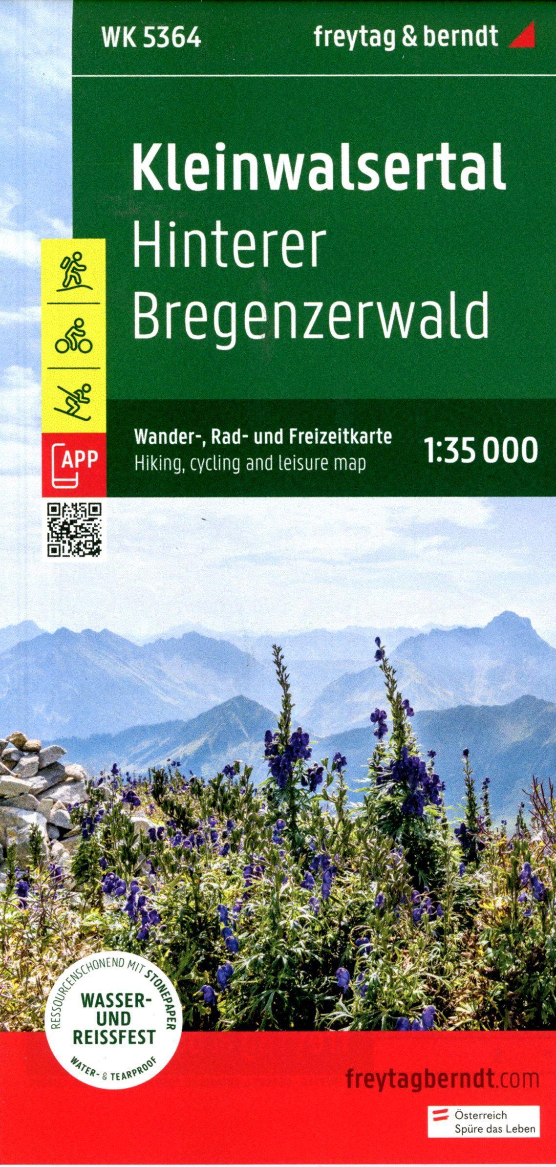 Kleinwalsertal, Wander-, Rad- und Freizeitkarte 1:35.000, freytag & berndt, WK 5364