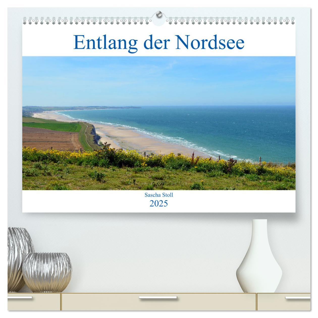 Entlang der Nordseeküste (hochwertiger Premium Wandkalender 2025 DIN A2 quer), Kunstdruck in Hochglanz