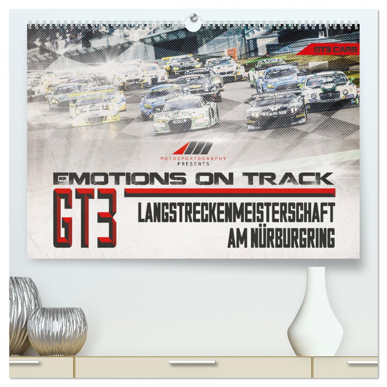 Emotions on Track - Langstreckenmeisterschaft am Nürburgring - GT3 (hochwertiger Premium Wandkalender 2025 DIN A2 quer), Kunstdruck in Hochglanz