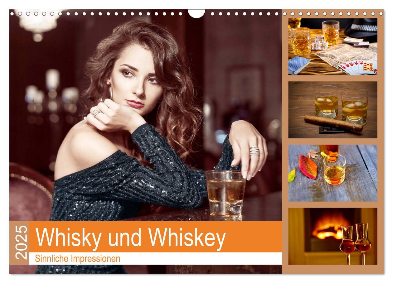 Whisky und Whiskey 2025. Sinnliche Impressionen (Wandkalender 2025 DIN A3 quer), CALVENDO Monatskalender