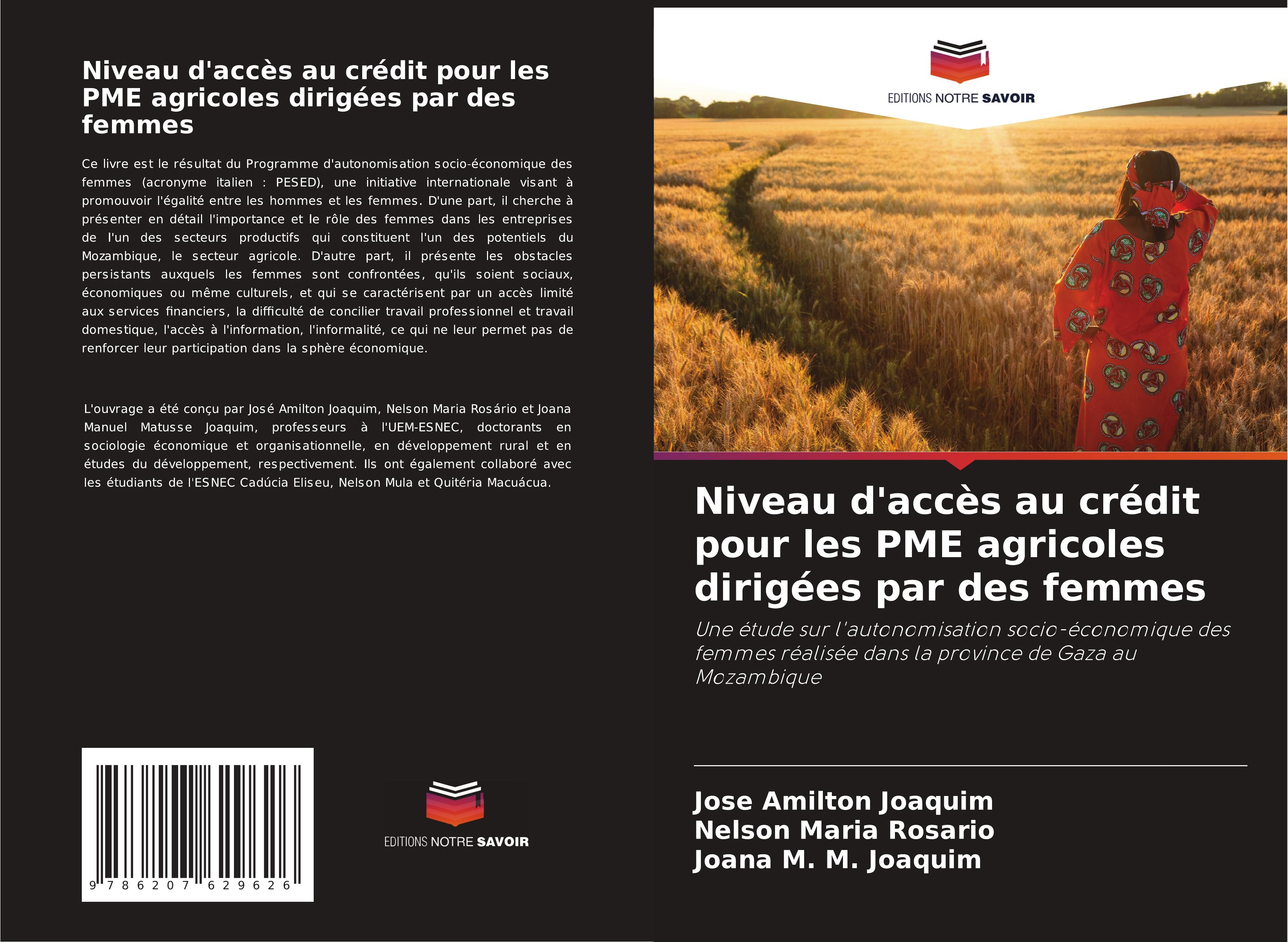 Niveau d'accès au crédit pour les PME agricoles dirigées par des femmes