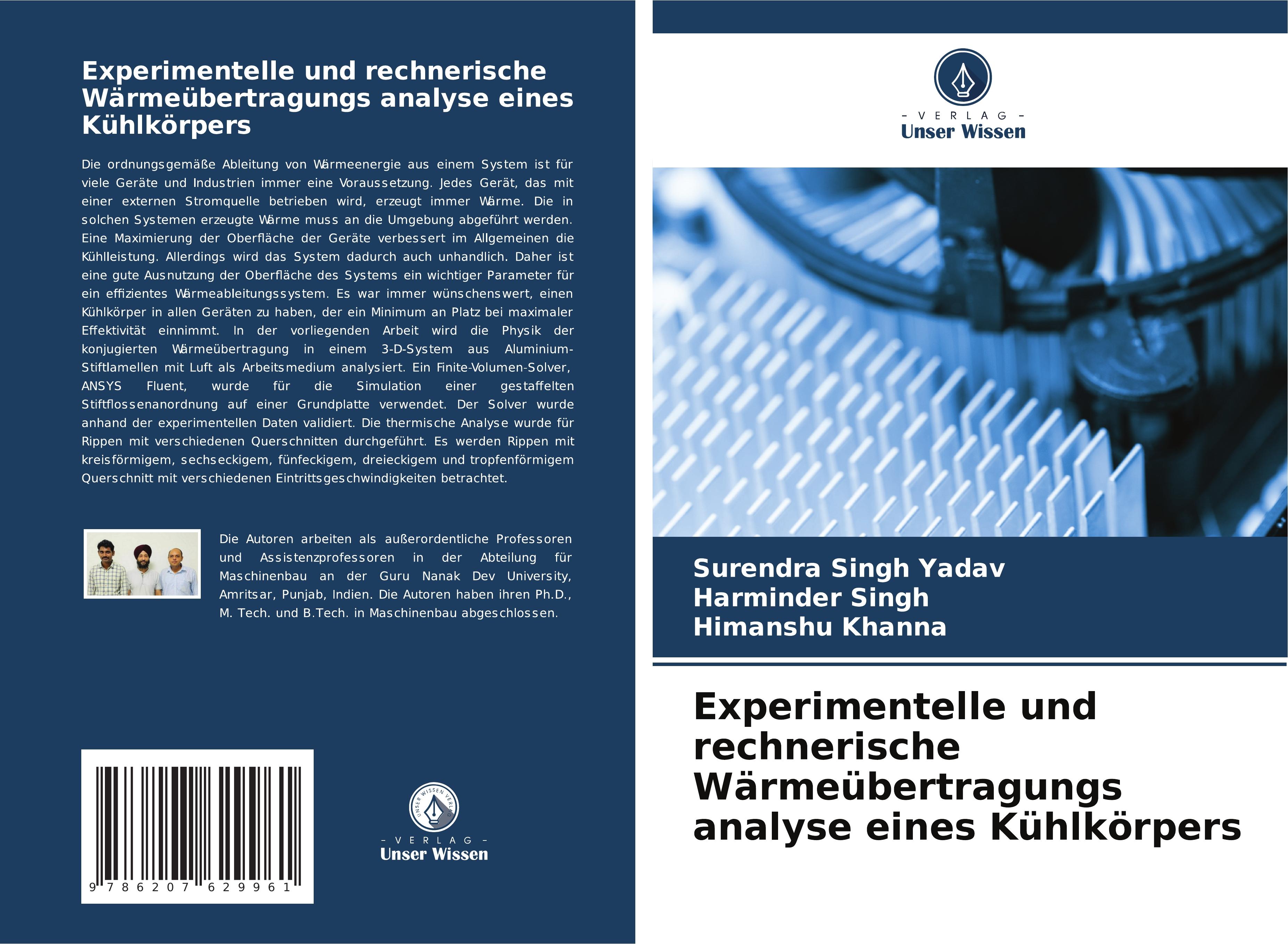 Experimentelle und rechnerische Wärmeübertragungs analyse eines Kühlkörpers