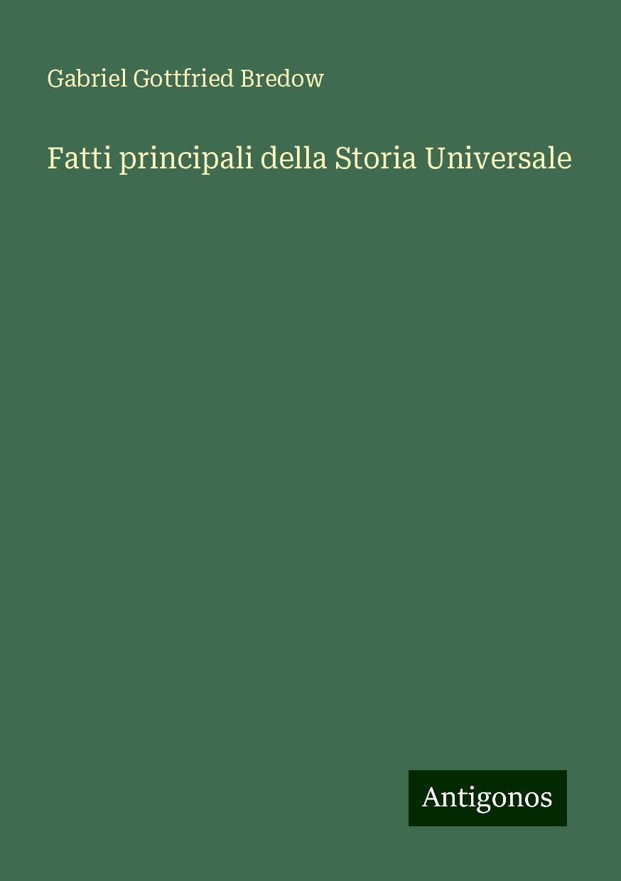 Fatti principali della Storia Universale