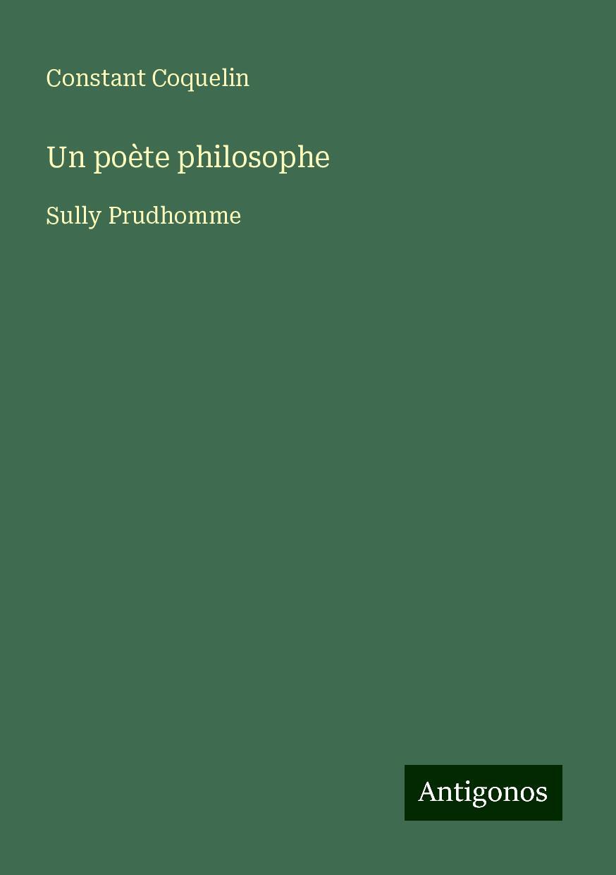 Un poète philosophe