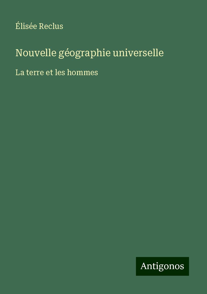 Nouvelle géographie universelle