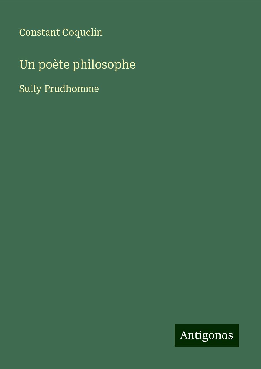 Un poète philosophe