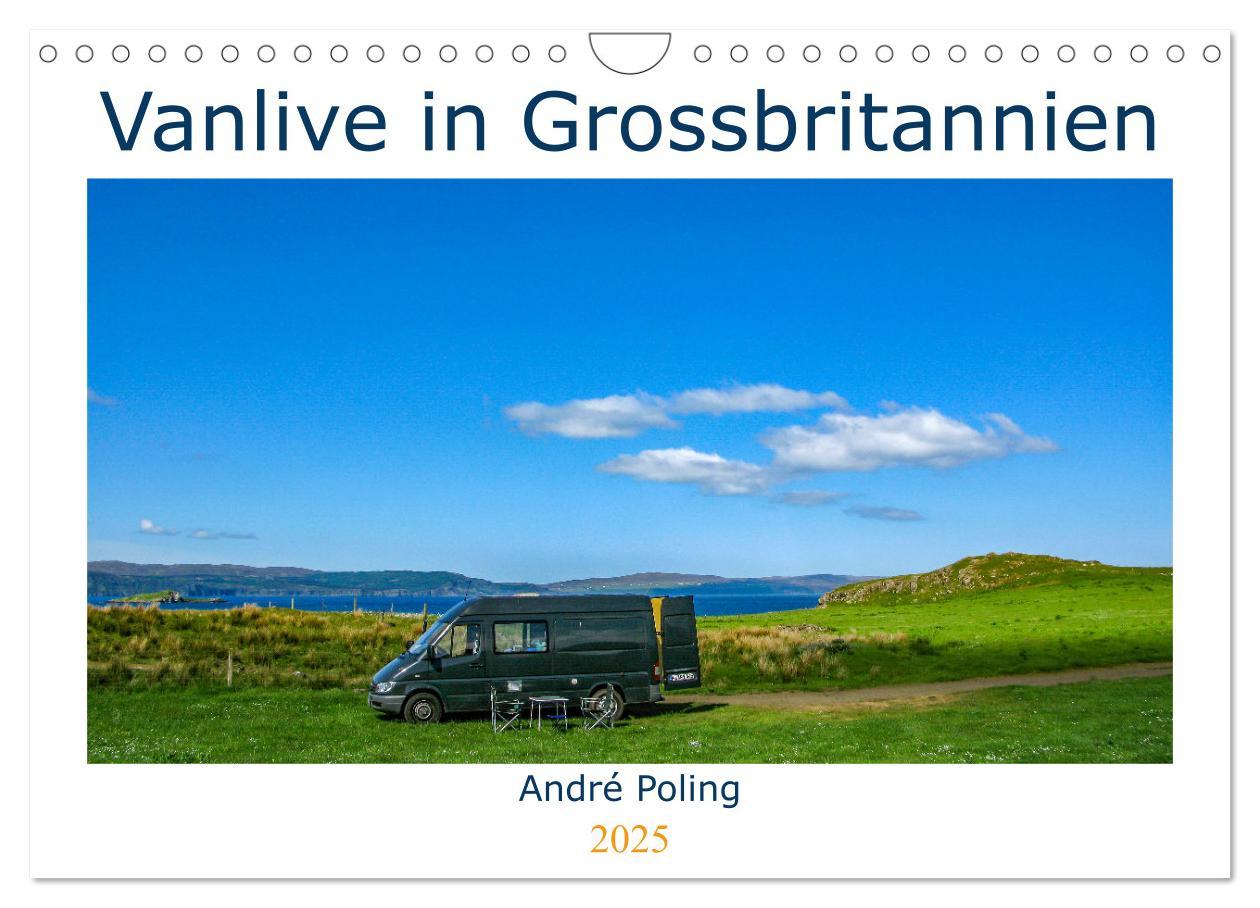 Vanlife in Grossbritannien (Wandkalender 2025 DIN A4 quer), CALVENDO Monatskalender