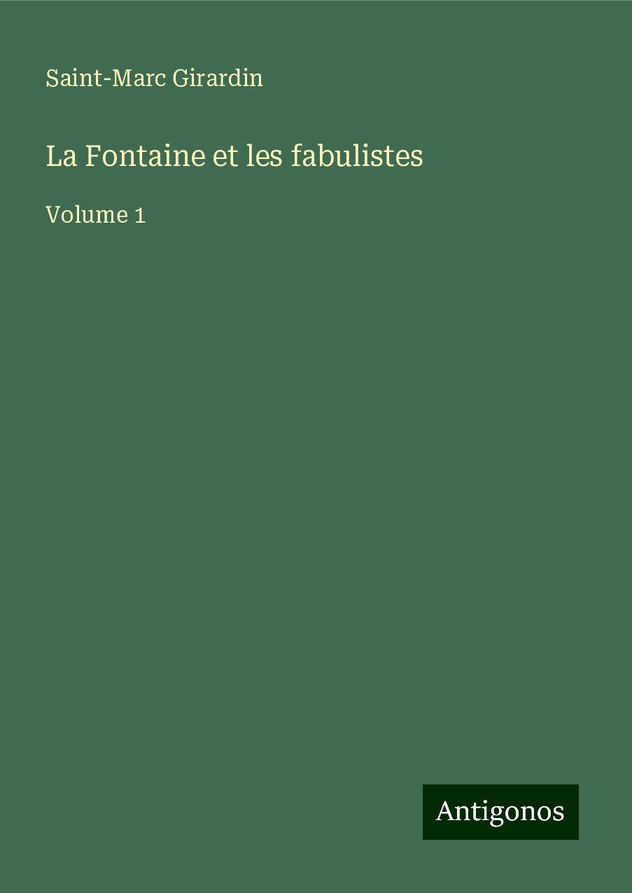 La Fontaine et les fabulistes