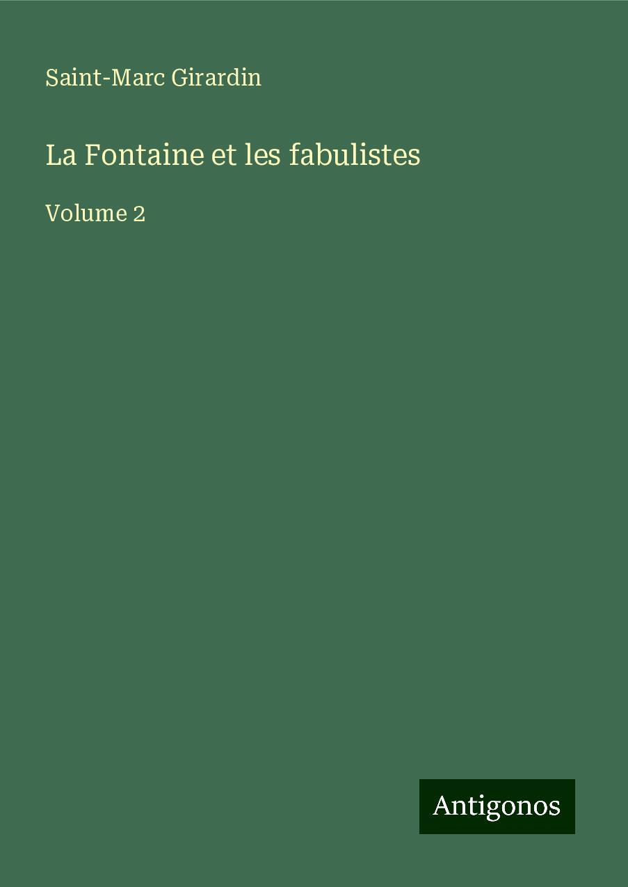 La Fontaine et les fabulistes