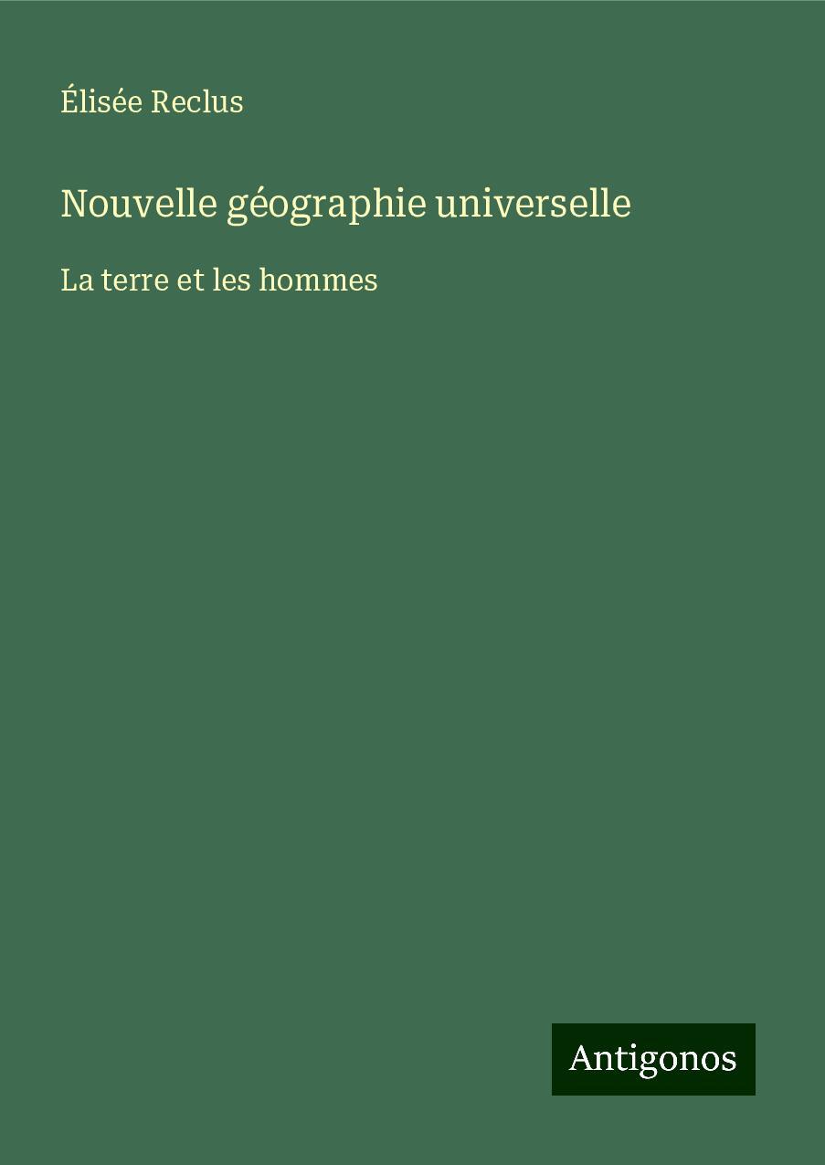 Nouvelle géographie universelle