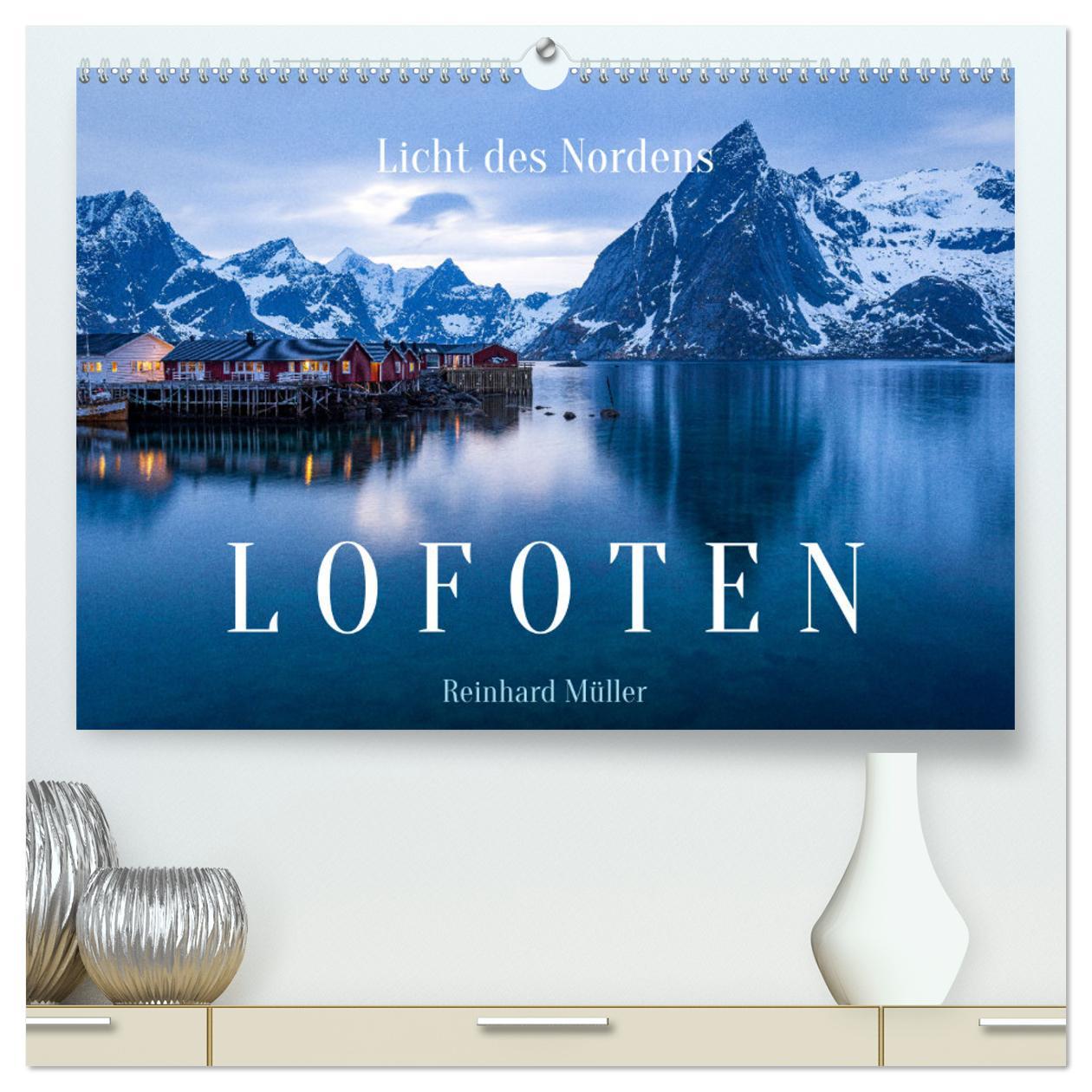 Licht des Nordens - LOFOTEN (hochwertiger Premium Wandkalender 2025 DIN A2 quer), Kunstdruck in Hochglanz