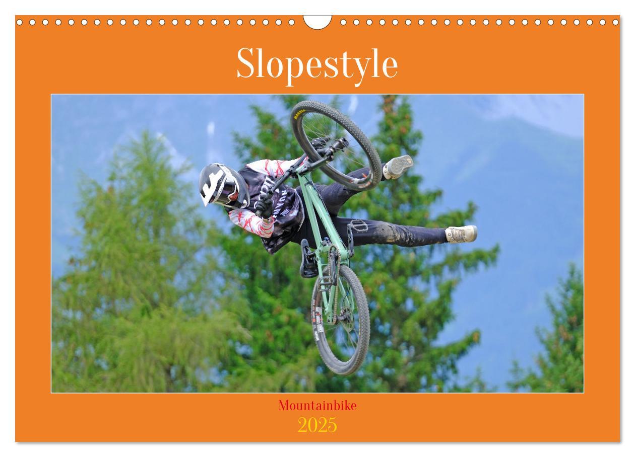 Slopestyle Mountainbike (Wandkalender 2025 DIN A3 quer), CALVENDO Monatskalender