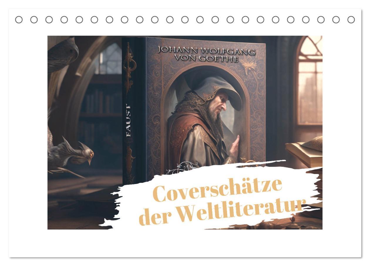 Coverschätze der Weltliteratur (Tischkalender 2025 DIN A5 quer), CALVENDO Monatskalender