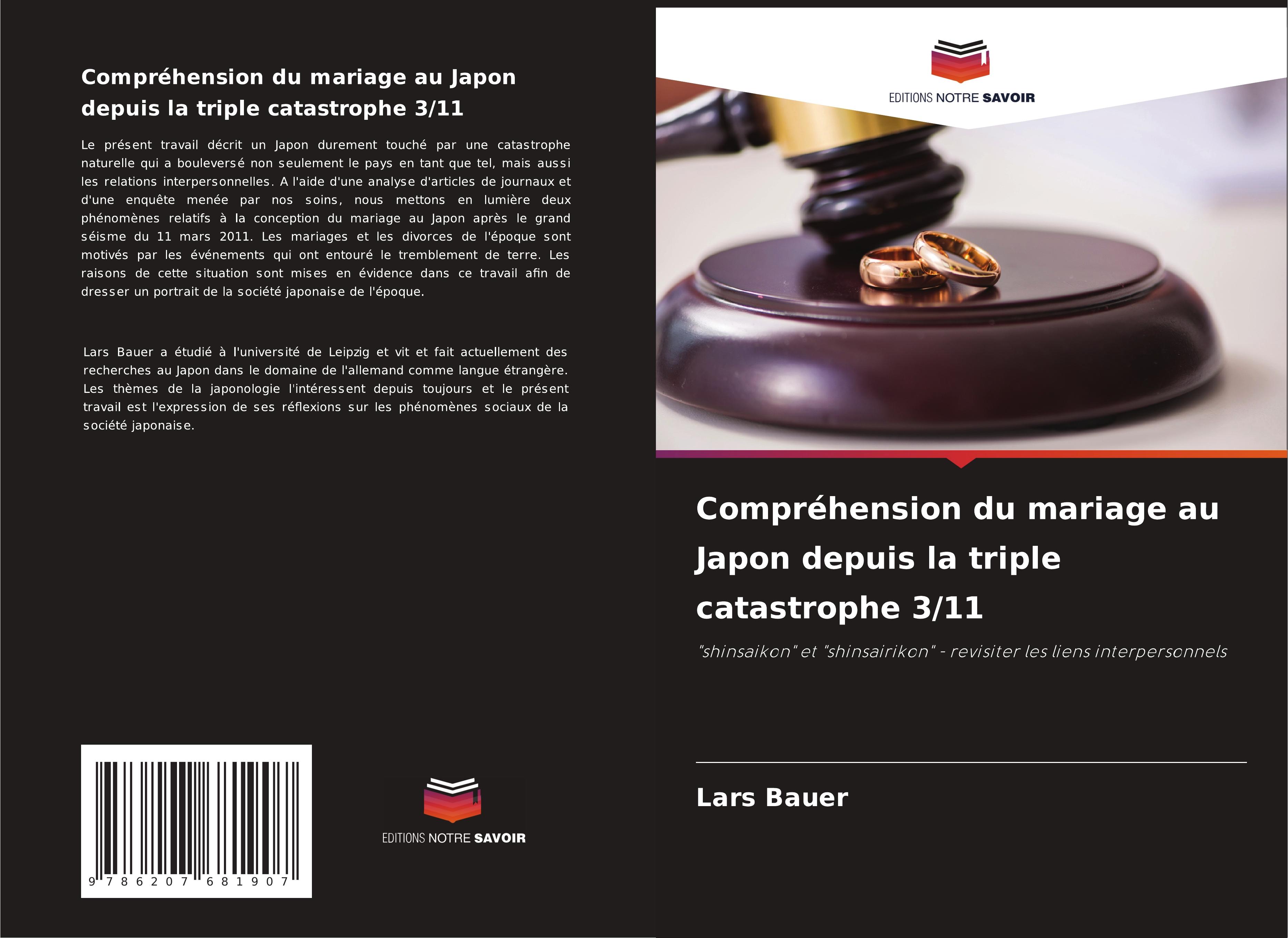 Compréhension du mariage au Japon depuis la triple catastrophe 3/11